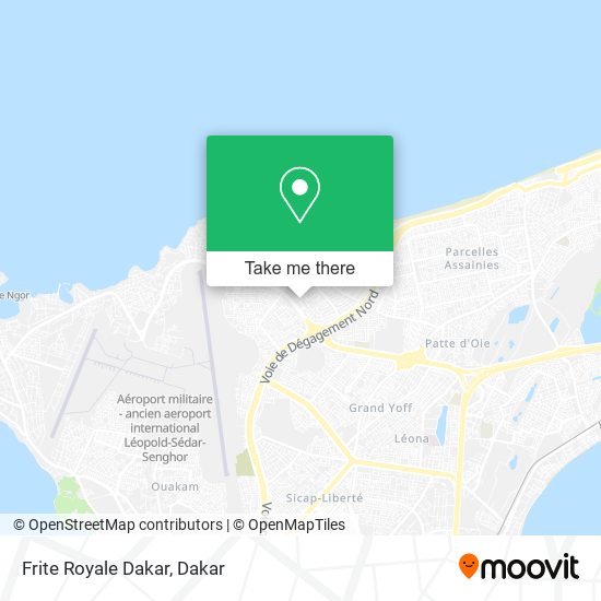 Frite Royale Dakar map