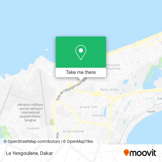 Le Yengoulene map