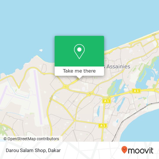 Darou Salam Shop map