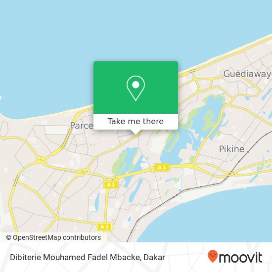 Dibiterie Mouhamed Fadel Mbacke map