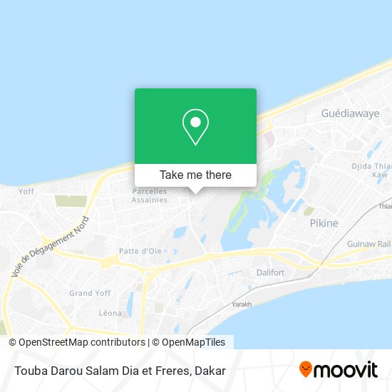 Touba Darou Salam Dia et Freres map