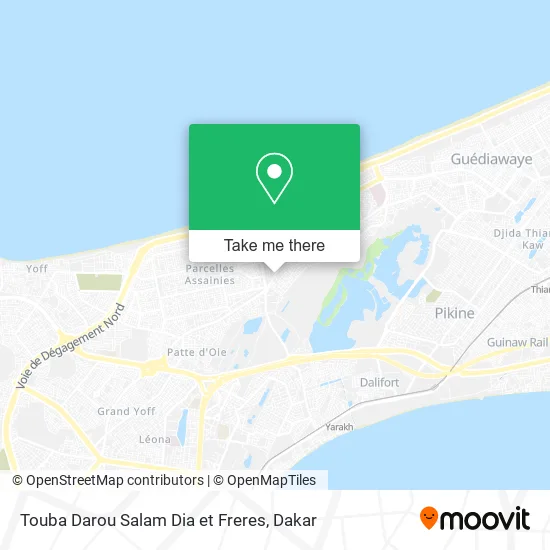 Touba Darou Salam Dia et Freres map