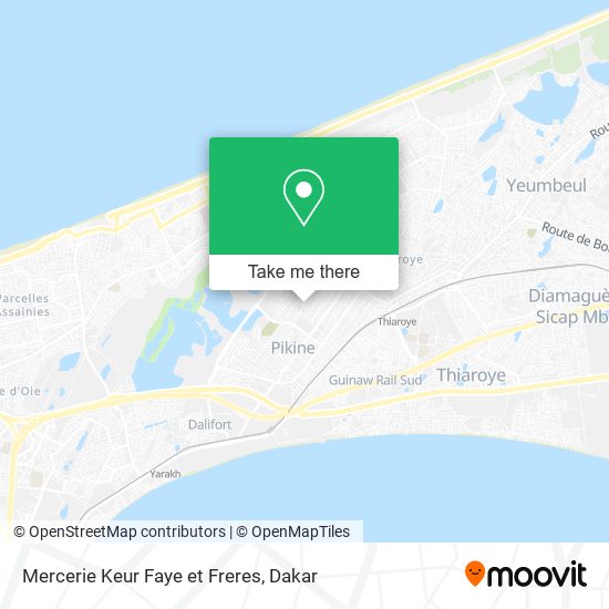 Mercerie Keur Faye et Freres map