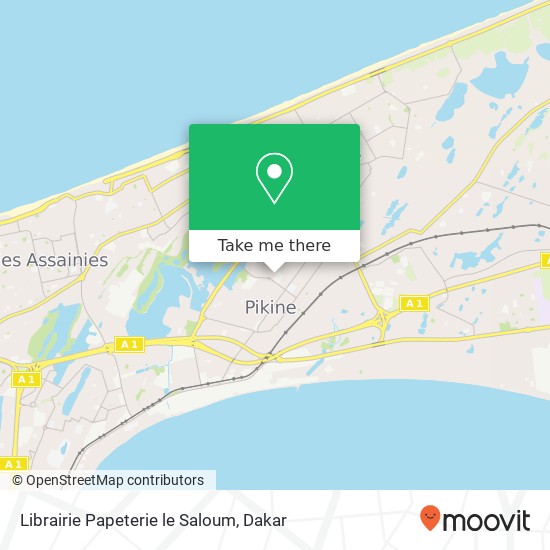 Librairie Papeterie le Saloum map