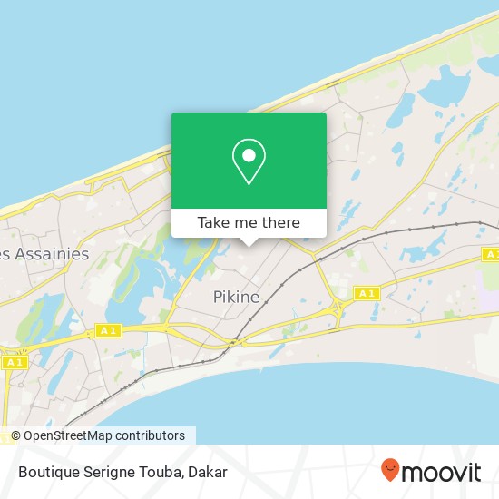 Boutique Serigne Touba map