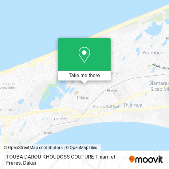 TOUBA DAROU KHOUDOSS COUTURE Thiam et Freres map