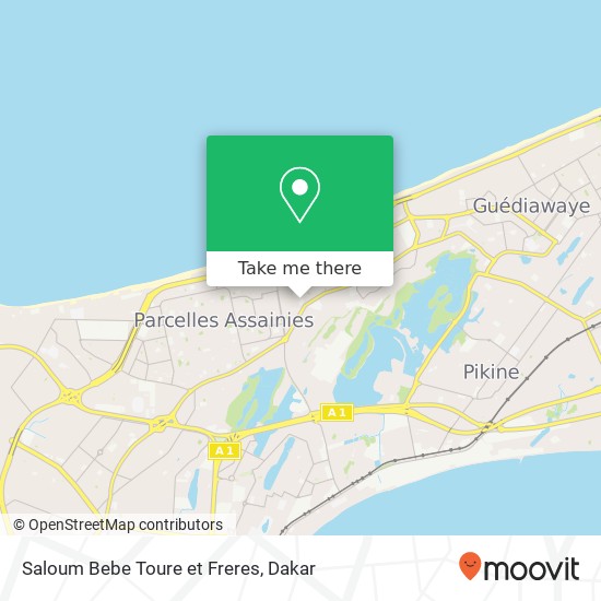 Saloum Bebe Toure et Freres map