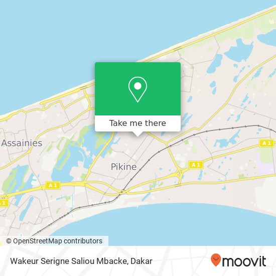 Wakeur Serigne Saliou Mbacke map