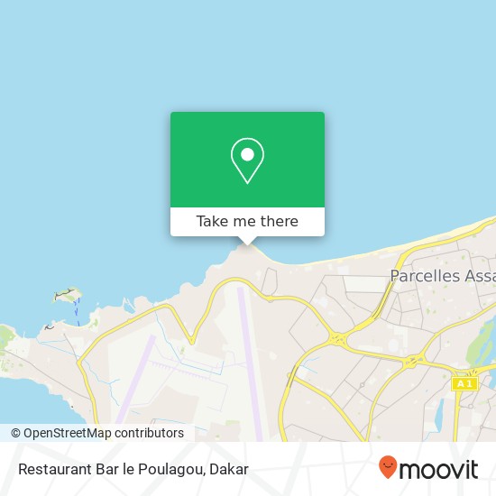 Restaurant Bar le Poulagou map