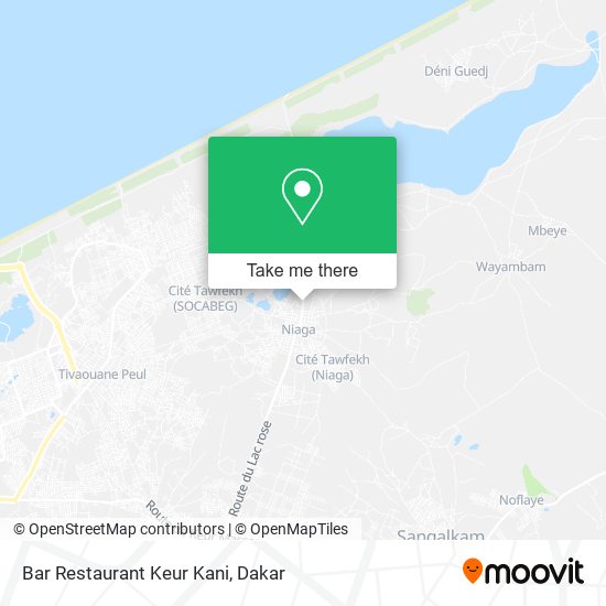 Bar Restaurant Keur Kani map