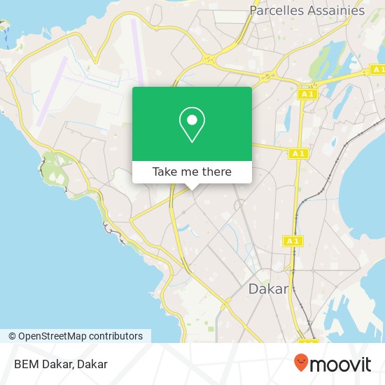 BEM Dakar map