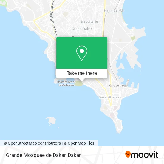 Grande Mosquee de Dakar map