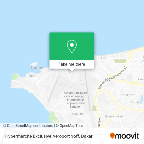 Hypermarché Exclusive Aéroport Yoff map