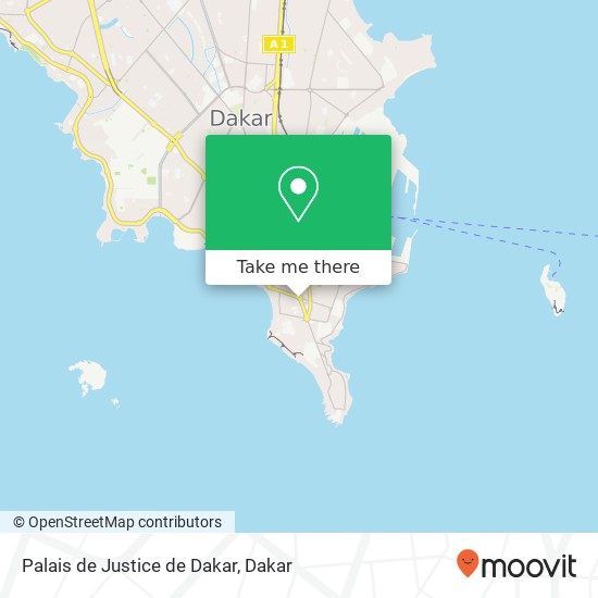 Palais de Justice de Dakar map