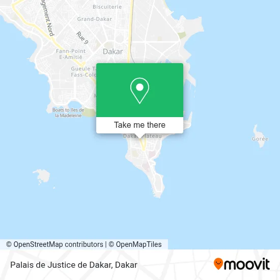 Palais de Justice de Dakar map