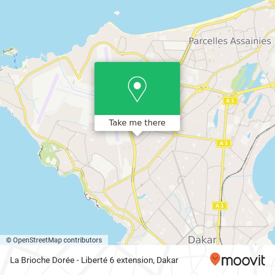 La Brioche Dorée - Liberté 6 extension map
