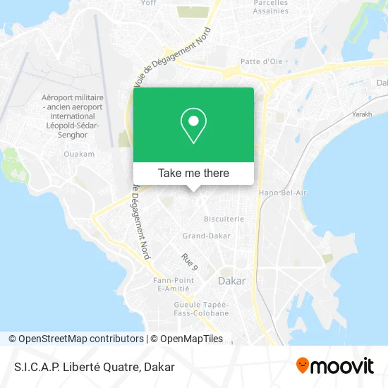 S.I.C.A.P. Liberté Quatre map