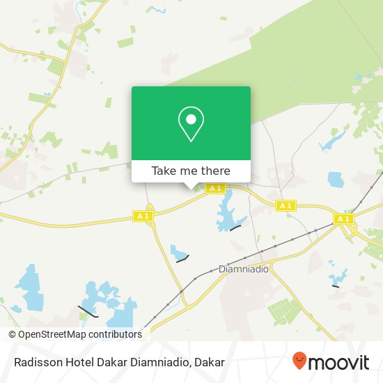 Radisson Hotel Dakar Diamniadio map