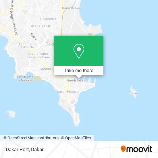 Dakar Port map
