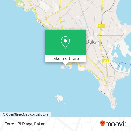 Terrou-Bi Plage map