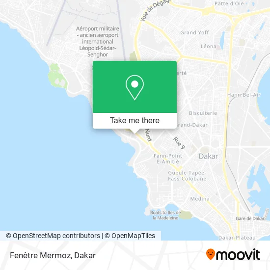 Fenêtre Mermoz map