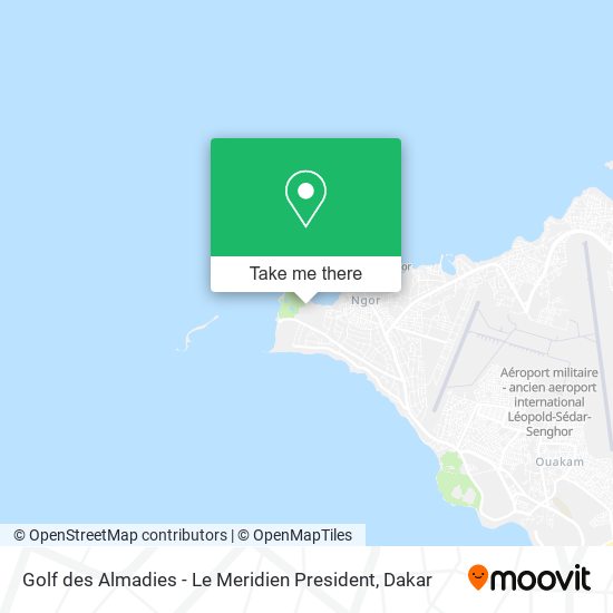 Golf des Almadies - Le Meridien President map