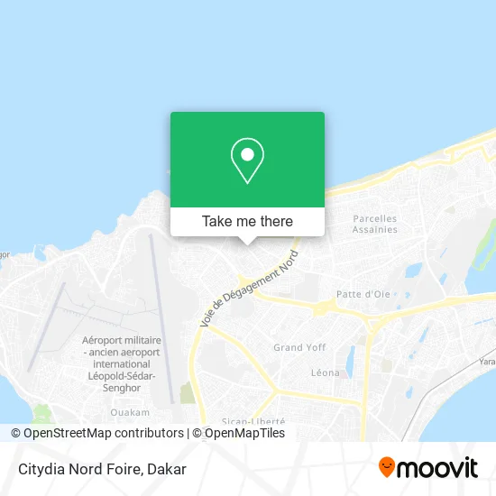 Citydia Nord Foire map