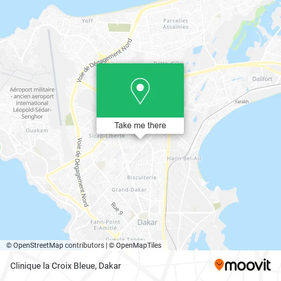 Clinique la Croix Bleue map