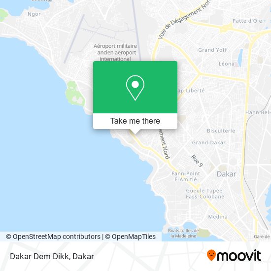 Dakar Dem Dikk map