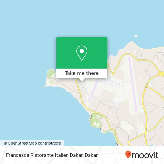 Francesca Ristorante Italien Dakar map