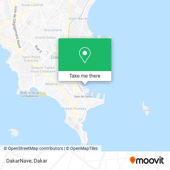 DakarNave map