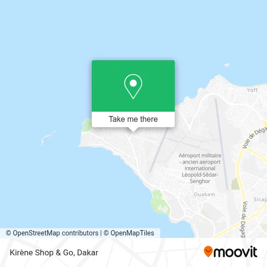 Kirène Shop & Go map