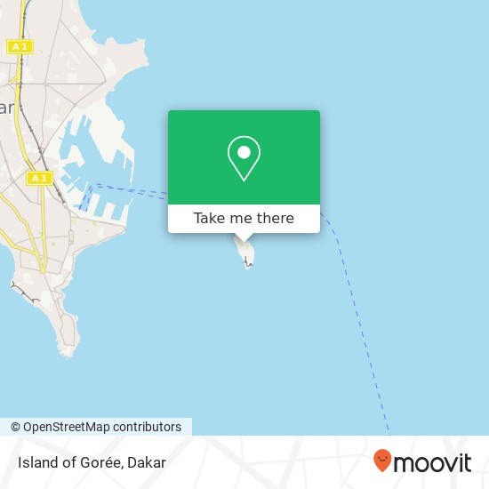 Island of Gorée map