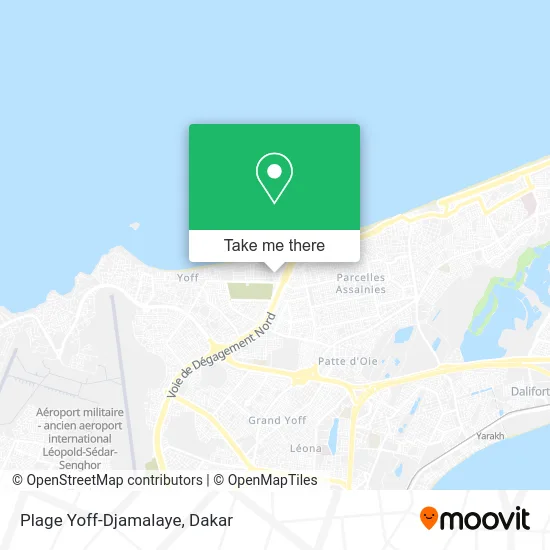 Plage Yoff-Djamalaye map