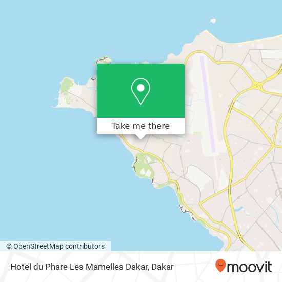 Hotel du Phare Les Mamelles Dakar map