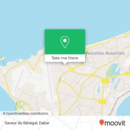 Saveur du Sénégal map