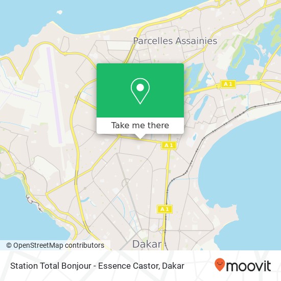 Station Total Bonjour - Essence Castor map