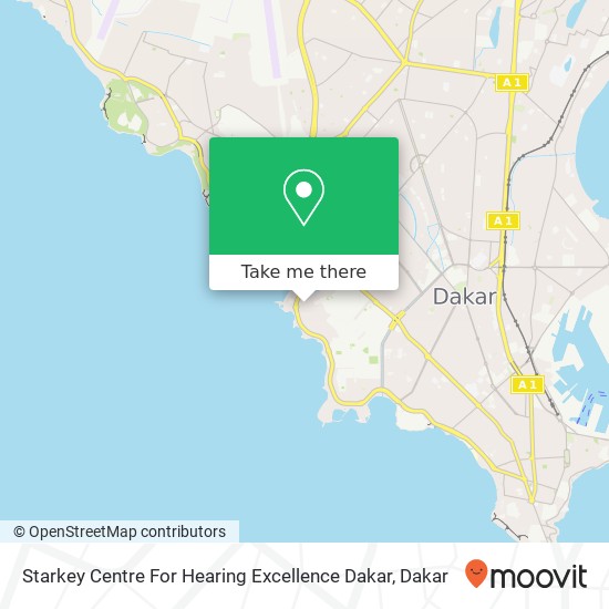 Starkey Centre For Hearing Excellence Dakar map