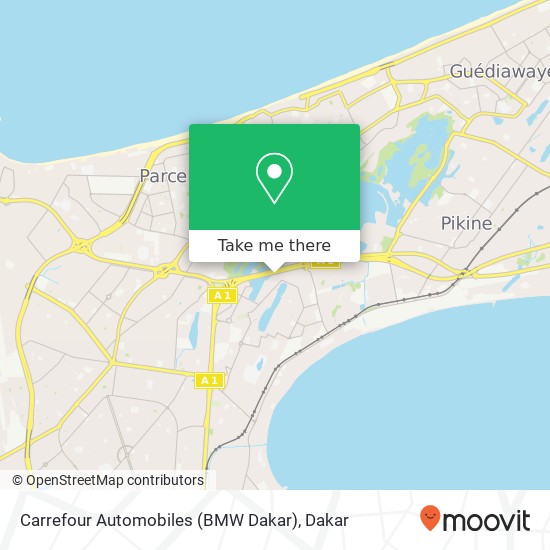 Carrefour Automobiles (BMW Dakar) map