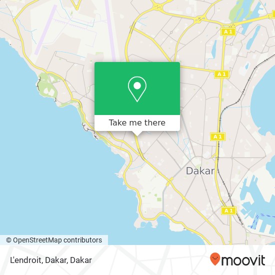 L'endroit, Dakar map