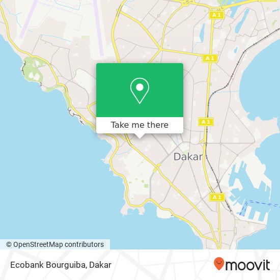 Ecobank Bourguiba map