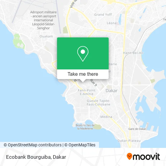 Ecobank Bourguiba map