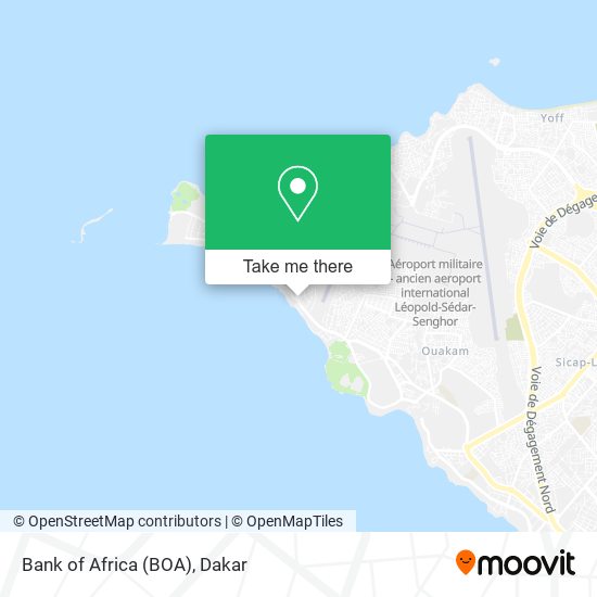 Bank of Africa (BOA) map