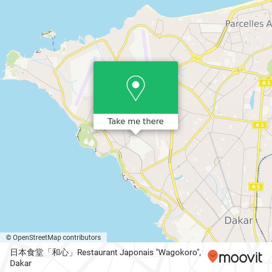 日本食堂「和心」Restaurant Japonais "Wagokoro" map