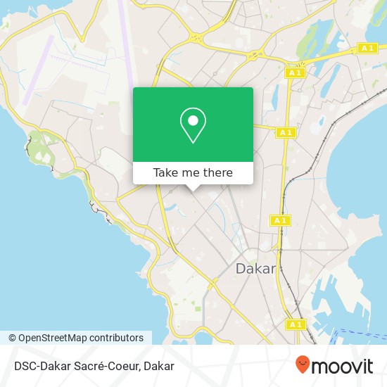 DSC-Dakar Sacré-Coeur map