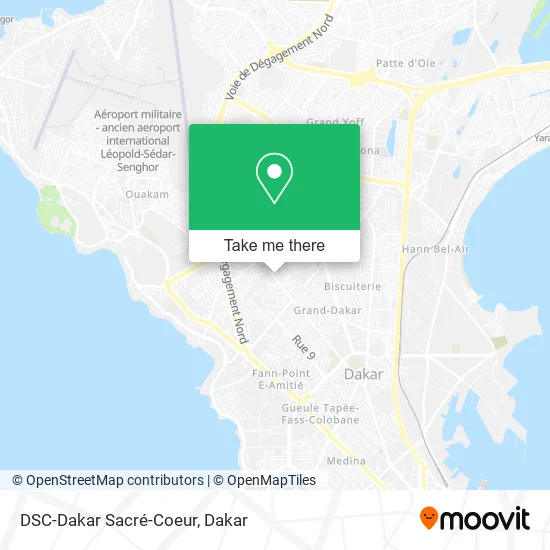 DSC-Dakar Sacré-Coeur map