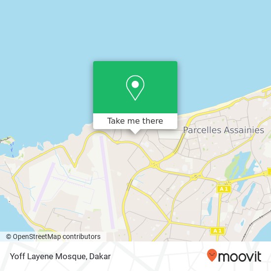 Yoff Layene Mosque map