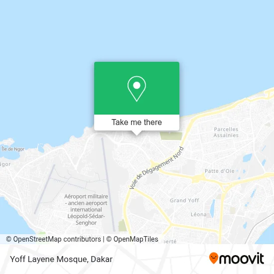 Yoff Layene Mosque map
