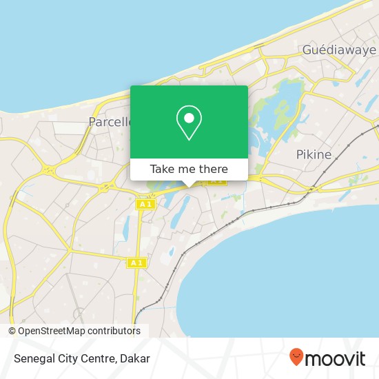 Senegal City Centre map