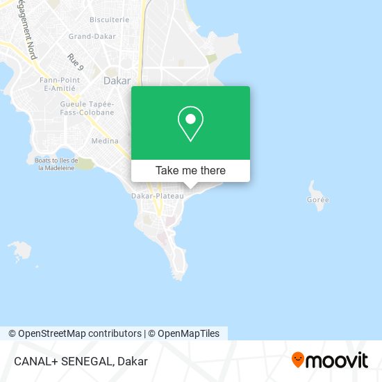 CANAL+ SENEGAL map
